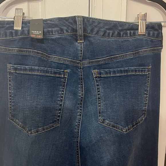 NWT Torrid Trio Fit Slim Boot limitless stretch blue jeans Size 10T-14T - Picture 8 of 9
